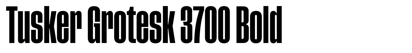 Tusker Grotesk 3700 Bold